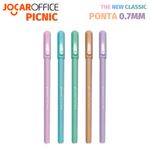 Kit Caneta Jocar Office Picnic Colorida Tom Pastel Ponta Fina 0.7mm
