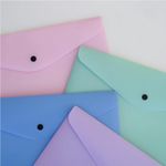 Pasta Plástica Envelope Tom Pastel com Botão A4 Dello Serena