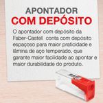 Apontador com Depósito Faber Castell Cores Básicas