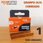 Grampo Jocar Office Cobreado ou Galvanizado - 1000 unidades