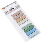 Marcador de Página Adesivo BRW Tons Suaves Relax Flags - 8 Cores - com Suporte para Fichário