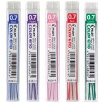 Grafite Pilot Colorido Color Eno 0.7mm - Rosa - Violeta - Verde - Azul - Vermelha