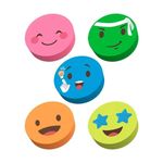 Borracha Mercur Sentimentos Emoji Coloridas Redonda Carinhas Fofas