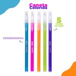 Kit Caneta Sunset Jocar Office Ponta Média 1.0mm