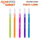 Kit Caneta Sunset Jocar Office Ponta Média 1.0mm