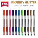 Kit Caneta em Gel Tris Inkfinity Glitter Fashion Tom Pastel Metálicas  Coloridas - Ponta 1mm