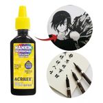 Tinta Nankin Acrilex Preto 20ml