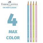 Kit Lápis Faber Castell 2B - Tom Pastel, Neon, Metálico, Max Color e Glam