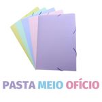 Pasta Meio Ofício Dello com Aba Elástico Tom Pastel Serena
