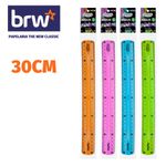 Régua Flexível BRW 30cm - Verde, Rosa, Azul ou Laranja