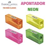 Apontador com Depósito Faber Castell Neon