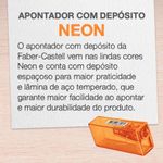 Apontador com Depósito Faber Castell Neon