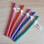 Borracha Cis Spiro Stick Estilo Regaliz - Kit ou Unidade Fofa