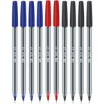 Kit Caneta Cis Scrit Ponta Agulha 0.7mm - Corpo Transparente ENEM