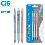 Caneta Cis Bpx Retrátil Tom Pastel Ponta Fina 0.7mm - Kit ou unidade