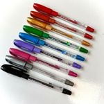 Kit Caneta Gel Jocar Office ART Ponta Média 1.0mm - Tom Pastel, Glitter ou Neon