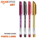 Kit Caneta Gel Jocar Office ART Ponta Média 1.0mm - Tom Pastel, Glitter ou Neon