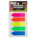 Marcador de Página BRW Seta ou Bandeira 125 Folhas Coloridas