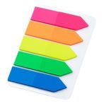 Marcador de Página BRW Seta ou Bandeira 125 Folhas Coloridas