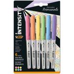 Marcador Permanente Bic Intensity Colorido - Ponta Média - Pastel - Kit ou Unidade