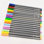 Kit Caneta BRW Fine Liner Ultra Fina 0.4mm - Tom Pastel, Neon e Tradicional