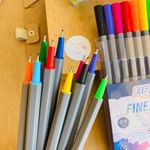 Kit Caneta BRW Fine Liner Ultra Fina 0.4mm - Tom Pastel, Neon e Tradicional