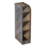 Organizador Multiuso de Plástico Vertical BRW - Tons Pastel - Porta Caneta, Porta Maquiagem