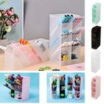 Organizador Multiuso de Plástico Vertical BRW - Tons Pastel - Porta Caneta, Porta Maquiagem
