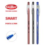 Kit Caneta Goller Smart - Azul, Preta e Vermelha ou Coloridas 1.0mm