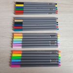 Kit Caneta BRW Fine Liner 0.4mm - Tons Pastel, Neon, Básicas e Vintage - Ultra Fina