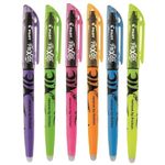 Kit Marca Texto Apagável Pilot Frixion Tons Pastel ou Neon