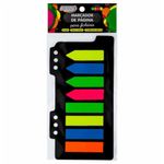 Marcador de Página BRW Seta Flag Bandeirinha Colorido para Fichário 8 Blocos x 25 Folhas