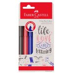 Kit Caneta Fine Pen Faber Castell - Ponta Fina 0.4mm - Tons Pastel - Neon - Básicas - Tropical - Com Cheirinho