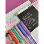 Kit Caneta em Gel BRW Tom Pastel Branca Glitter ou Tradicional 1.0mm