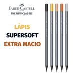 Kit Lápis Faber Castell Supersoft Glam e Tradicional - Luxo Super Macio