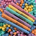 Kit Marca Texto Faber Castell Grifpen Tom Pastel