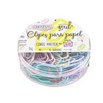 Clips para Papel Colorido BRW - 50 unidades (Tradicional, Tom Pastel, Rose, Gold)