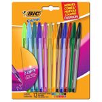 Kit Caneta Bic Cristal Fashion Ponta Média - Coloridas