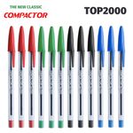 Kit Caneta Compactor Top 2000 - Ponta Média 1.0mm ou Haribo