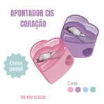 Apontador Cis Coração com Depósito Tom Pastel 365