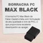 Borracha Faber Castell Super Soft ou Max Black Preta