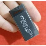Borracha Faber Castell Super Soft ou Max Black Preta