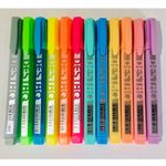Kit Marca Texto Compactor Destaq - Tons Pastel e Neon (Mentos Fruit-tella Perfumado)