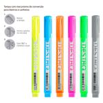 Kit Marca Texto Compactor Destaq - Tons Pastel e Neon (Mentos Fruit-tella Perfumado)