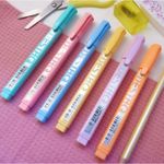 Kit Marca Texto Compactor Destaq - Tons Pastel e Neon (Mentos Fruit-tella Perfumado)