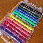 Estojo Brush Leo&Leo Ponta Pincel para Lettering ou Caligrafia - 24 ou 12 Cores