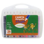 Estojo Brush Leo&Leo Ponta Pincel para Lettering ou Caligrafia - 24 ou 12 Cores