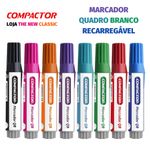 Marcador para Quadro Branco Recarregável Compactor