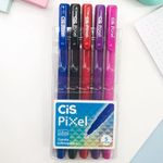 Kit Caneta Cis Pixel Coloridas Super Leve 1.0mm