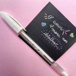 Caneta Cis Trigel Branca Ideal para Papel Preto 0.8mm Gel Tom Pastel